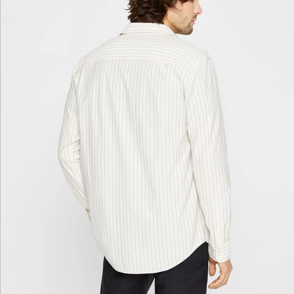 Striped Knit Shirt - Brand New - NEVER WORN - Egret Multi - Picture 2 of 4